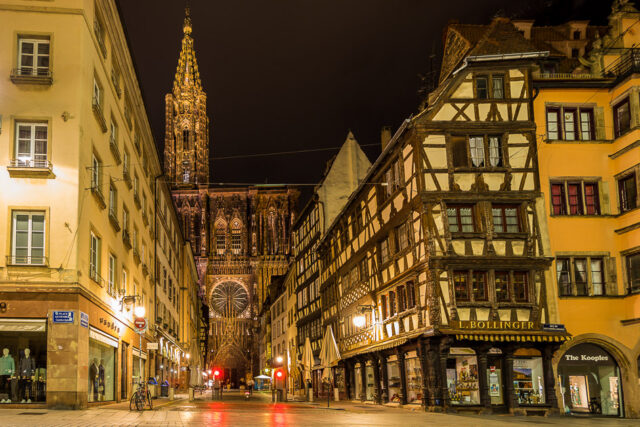 La Cathédrale de Strasbourg depuis la rue Mercière