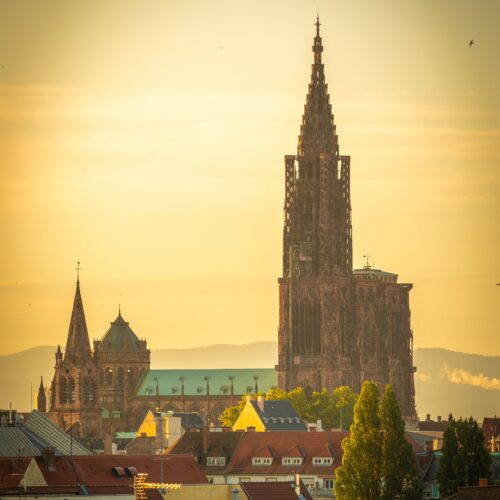 La Cathédrale de Strasbourg au lever du jour